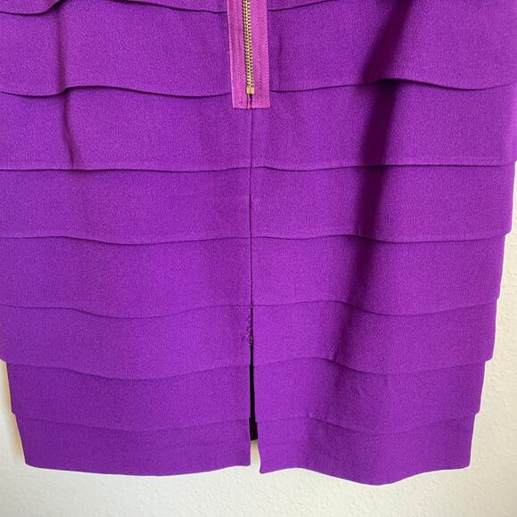 5/$25 Tibi Purple Asymmetrical Sheath Dress - Picture 10 of 10